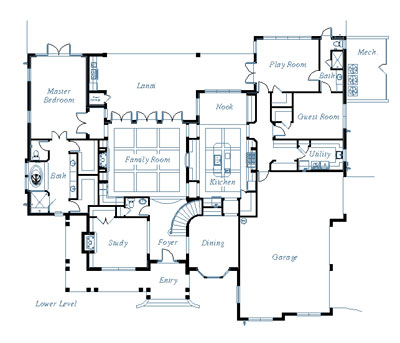 custom floor plan drafted by IPC Services